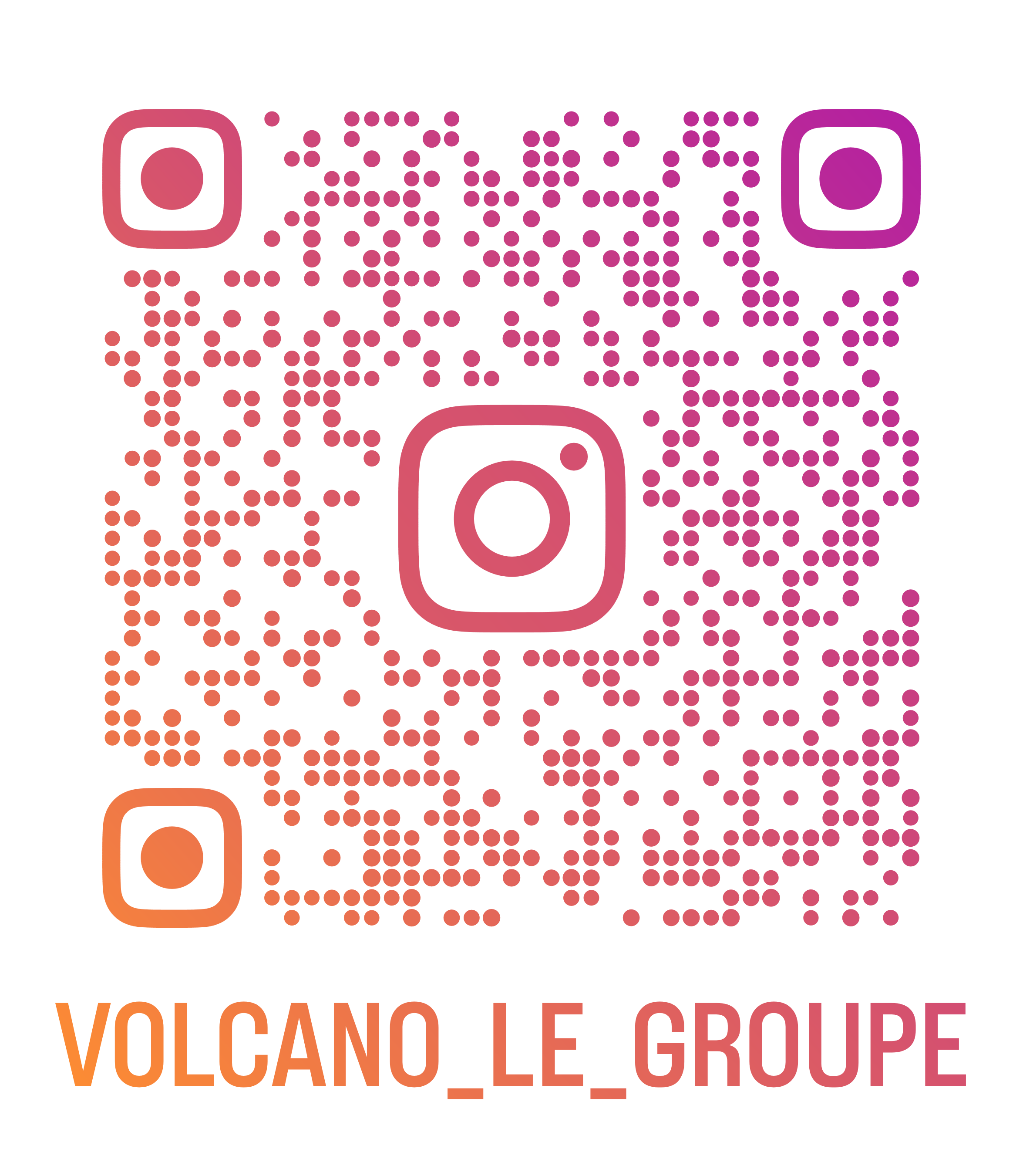 QR Code Instagram Volcano